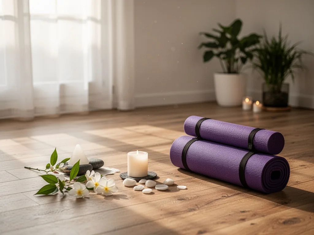 Personne assise en méditation de pleine conscience, dos droit, mains sur les cuisses, lumière douce.
